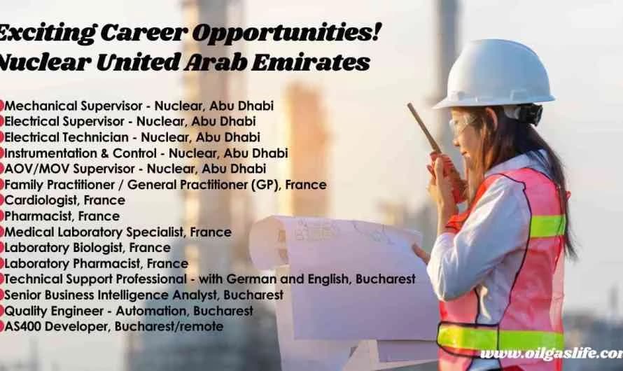 Electrical, Mechanical, Instrument Technicians and Production Operator Job